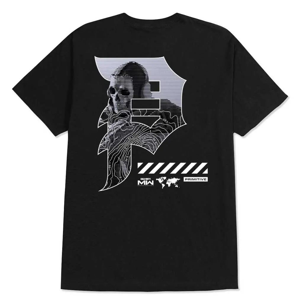 Primitive X Cod Mapping Dirty P Tee - Black 1