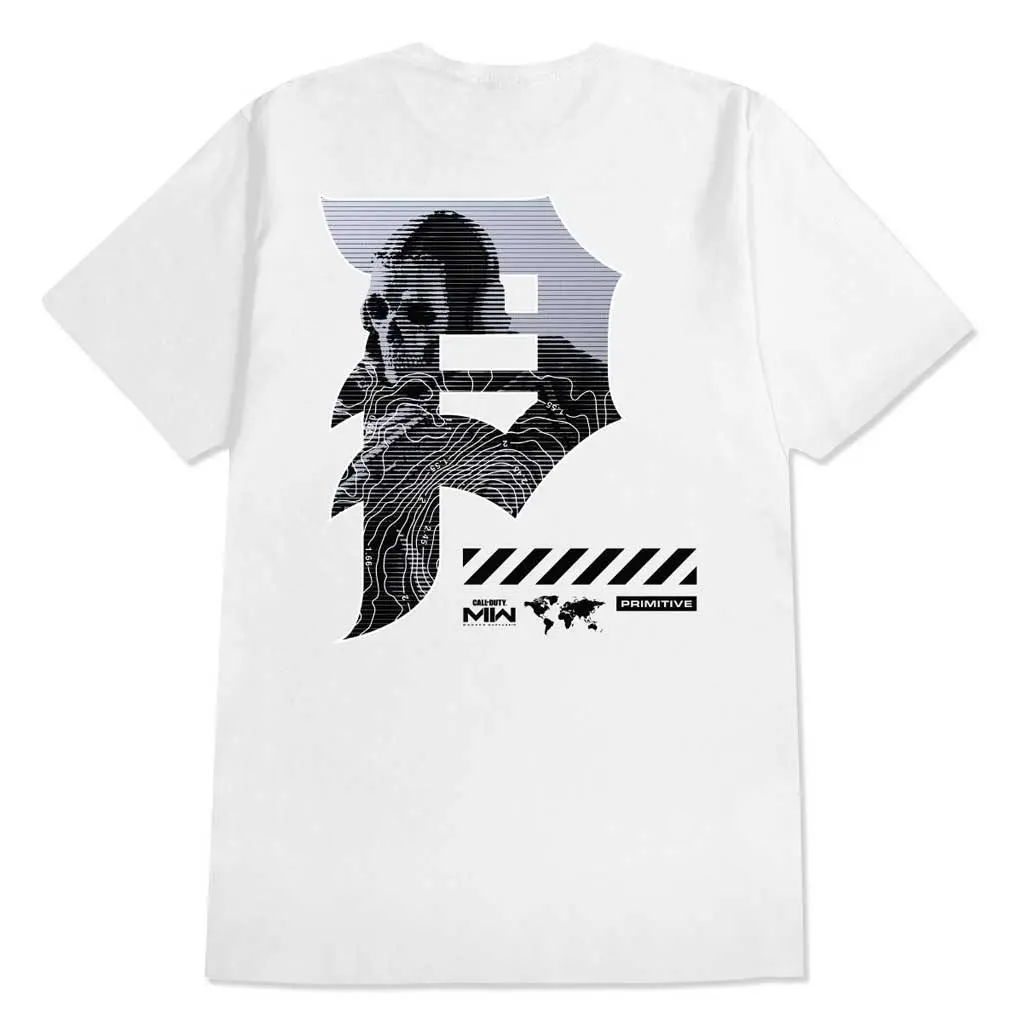 Primitive X Cod Mapping Dirty P Tee - White 1