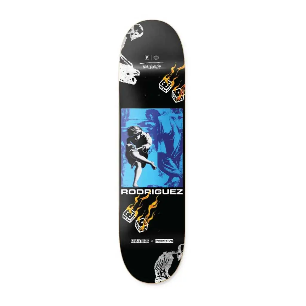 Primitive X Guns N' Roses Rodriguez Estranged 8.125" Deck - Black 1