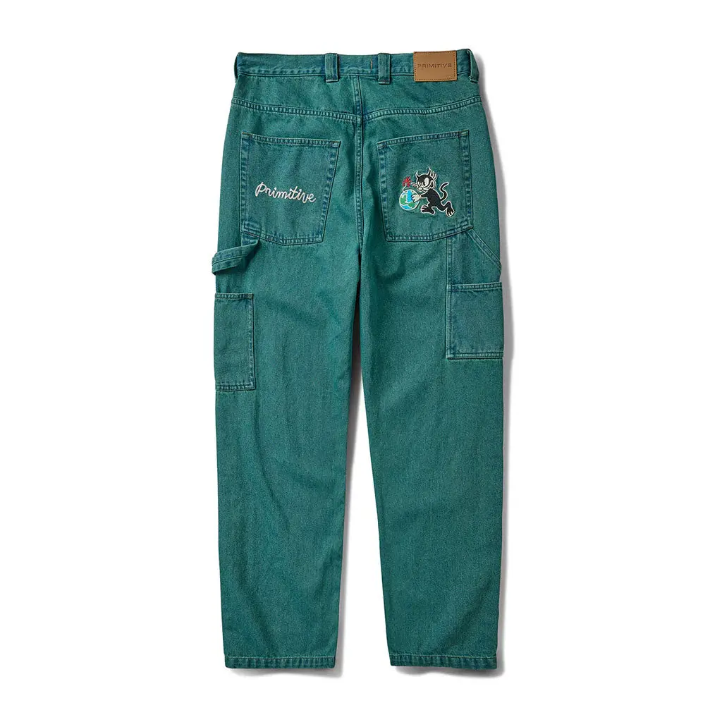 Primitive Savior Carpenter Pant - Green 1