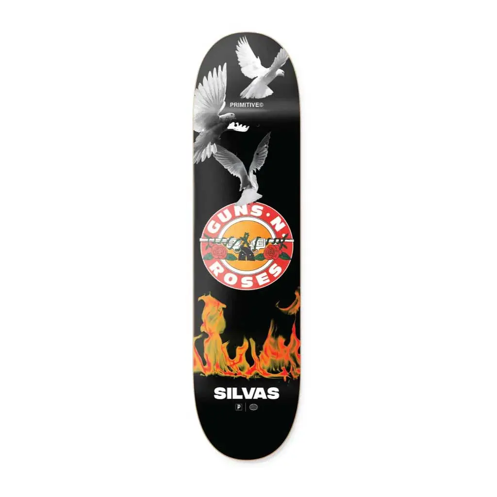 Primitive X Guns N' Roses Silvas Next Door 8.38" Deck - Black 1