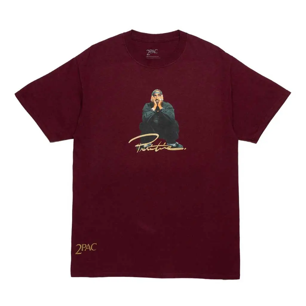 Primitive X Tupac Shakur Tee - Burgundy 1