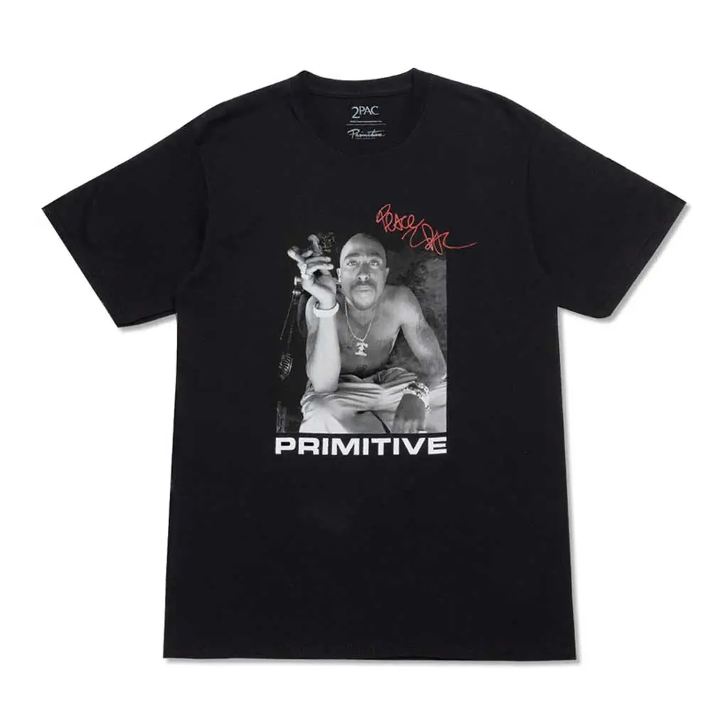 Primitive X Tupac Smoke Tee - Black 1