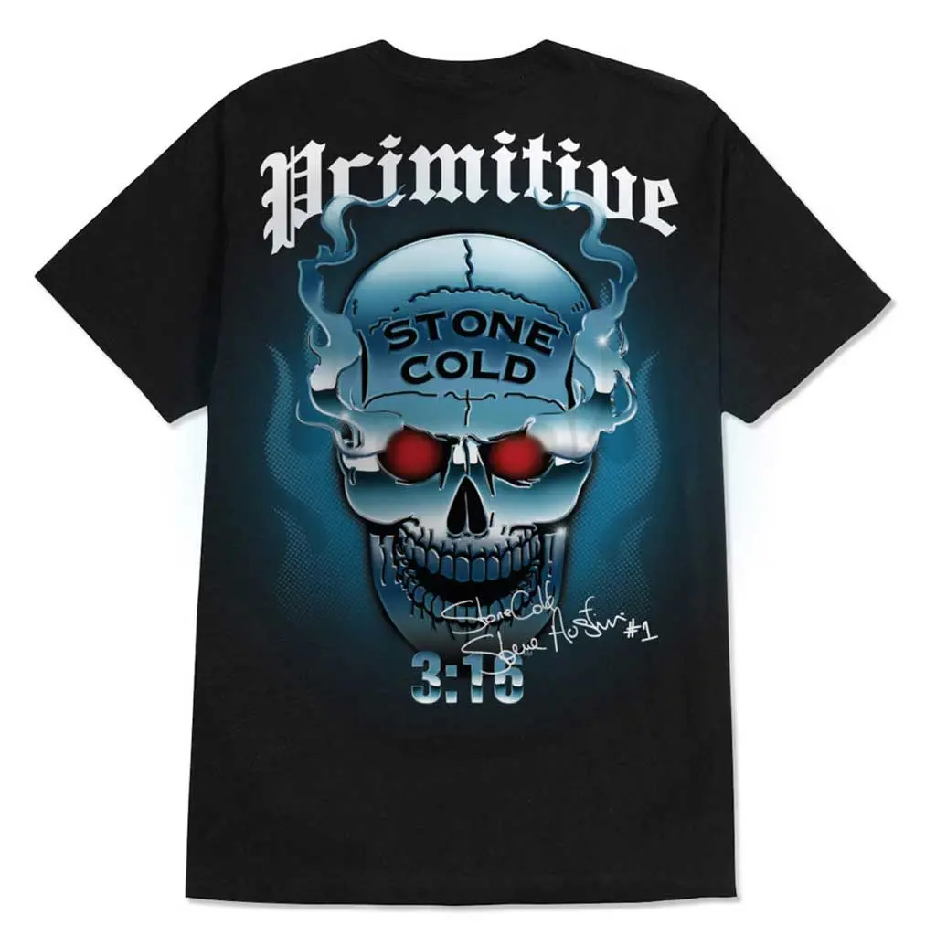 Primitive X Wwe Austin Chrome Tee - Black 1
