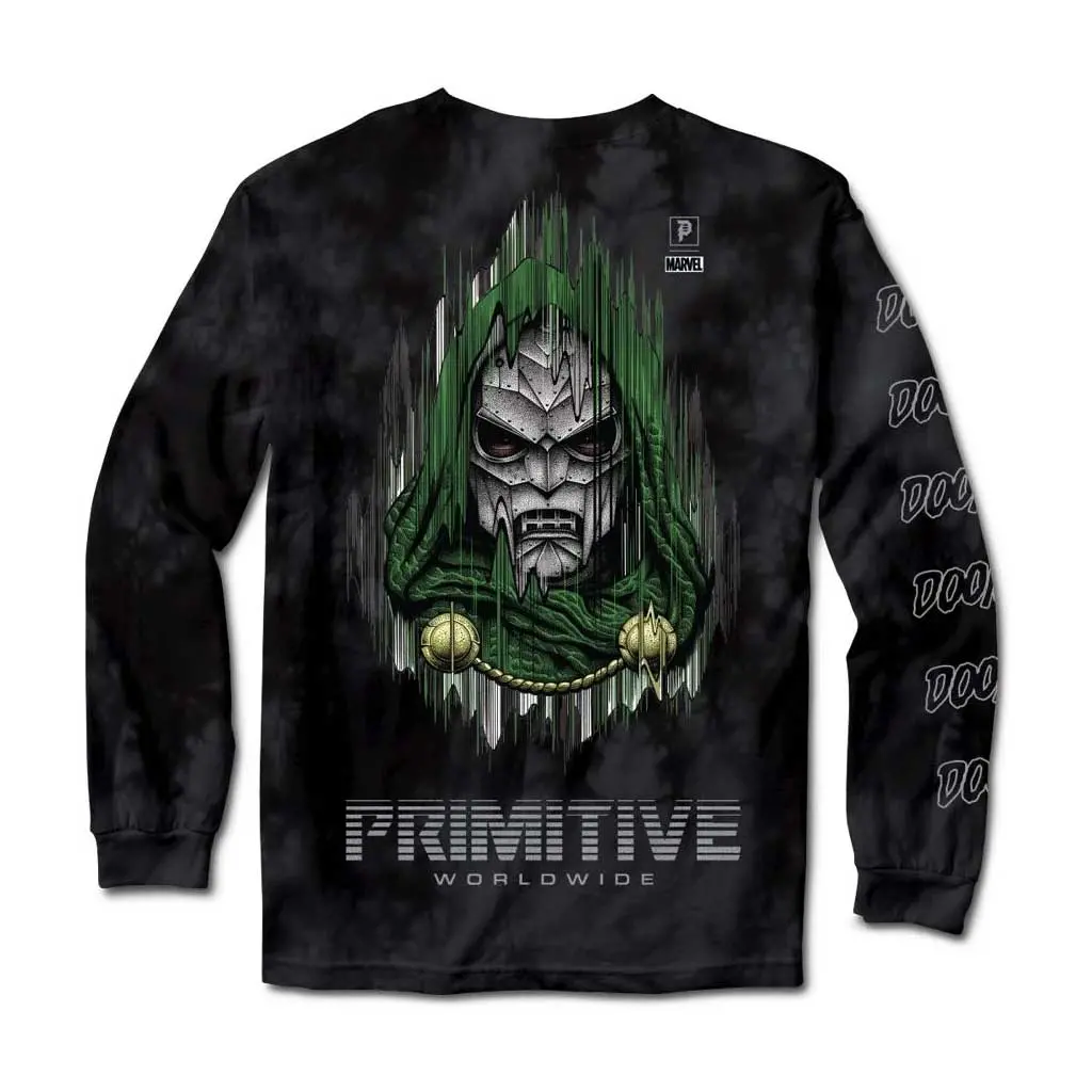 Primitive X Marvel Doom Washed L/S Tee - Black 1