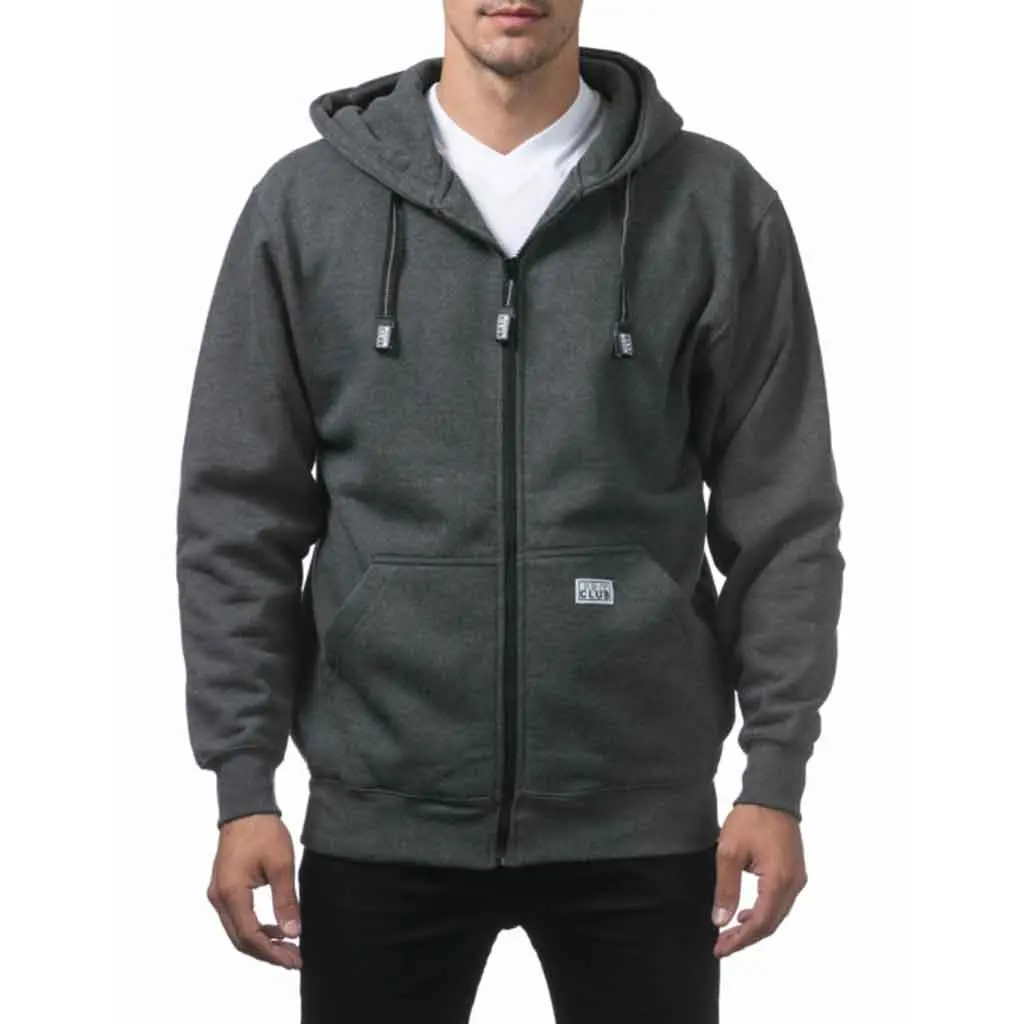 Pro Club Heavyweight Fullzip Hoodie - Charcoal 1