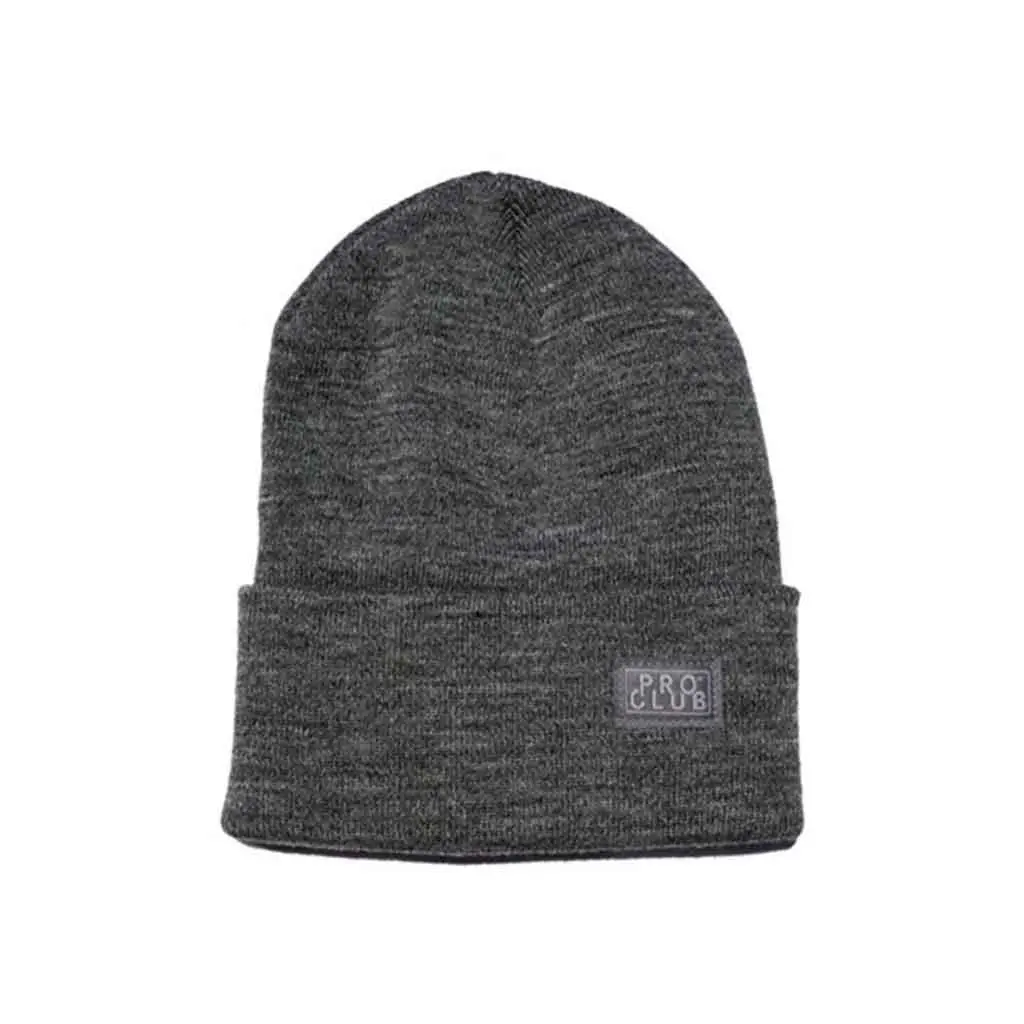 Pro Club Cuffed Beanie - Heather Grey 1