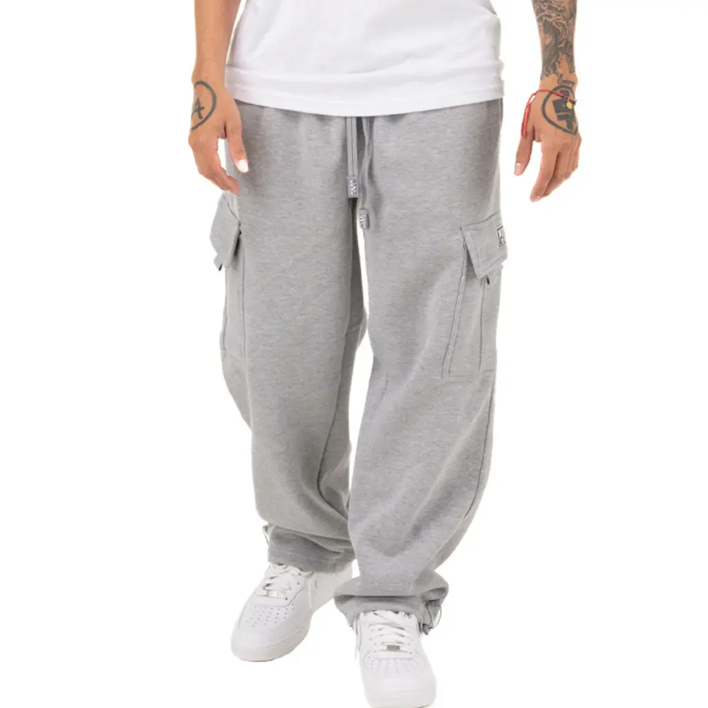 Pro Club Heavy Weight Fleece Cargo Pant - Heather Grey 1