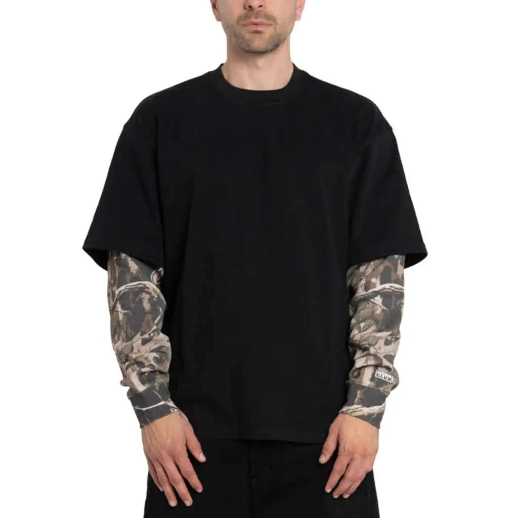 Pro Club Heavy 2Fer Thermal L/S Tee - Black/Camo 1
