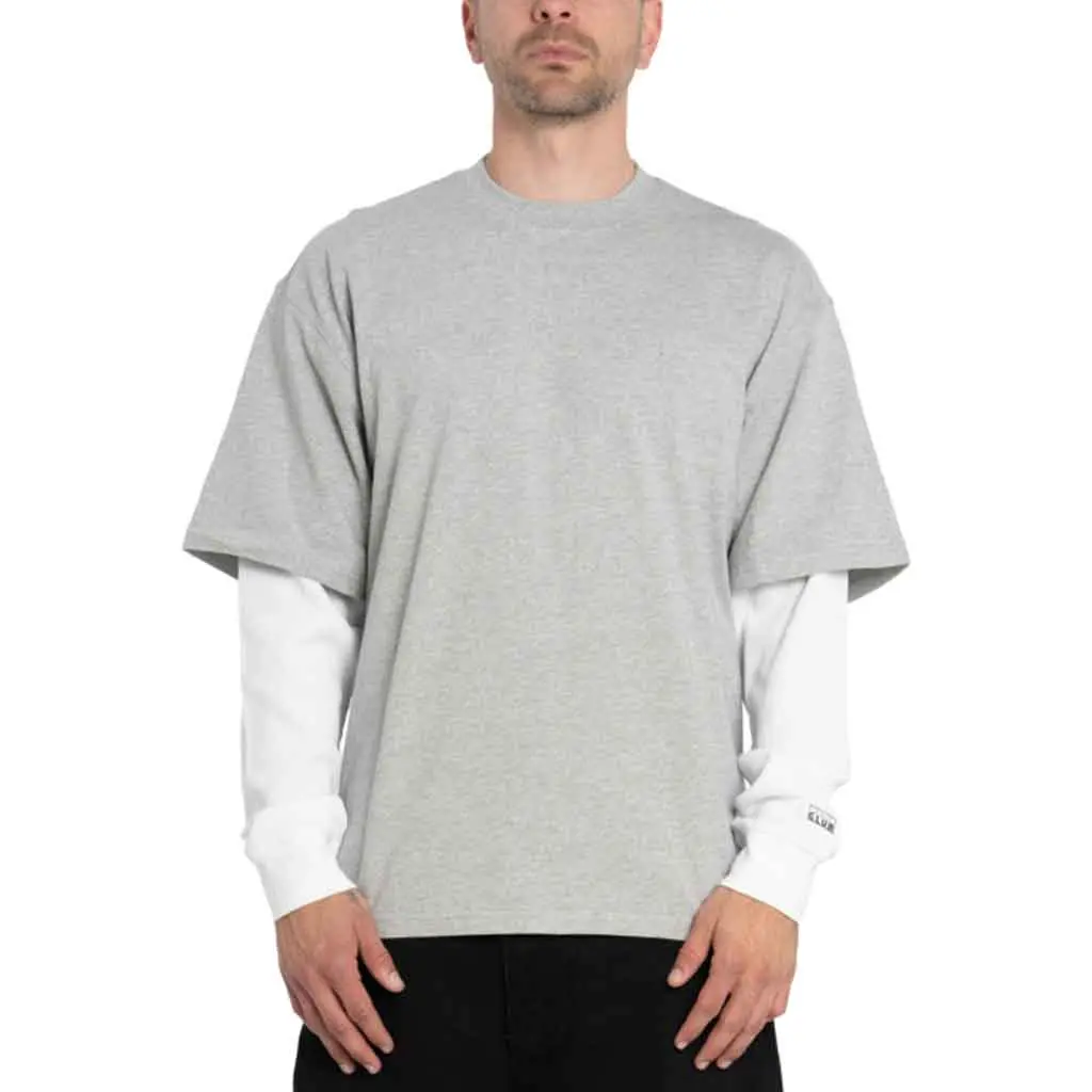 Pro Club Heavy 2Fer Thermal L/S Tee - Gray/White 1