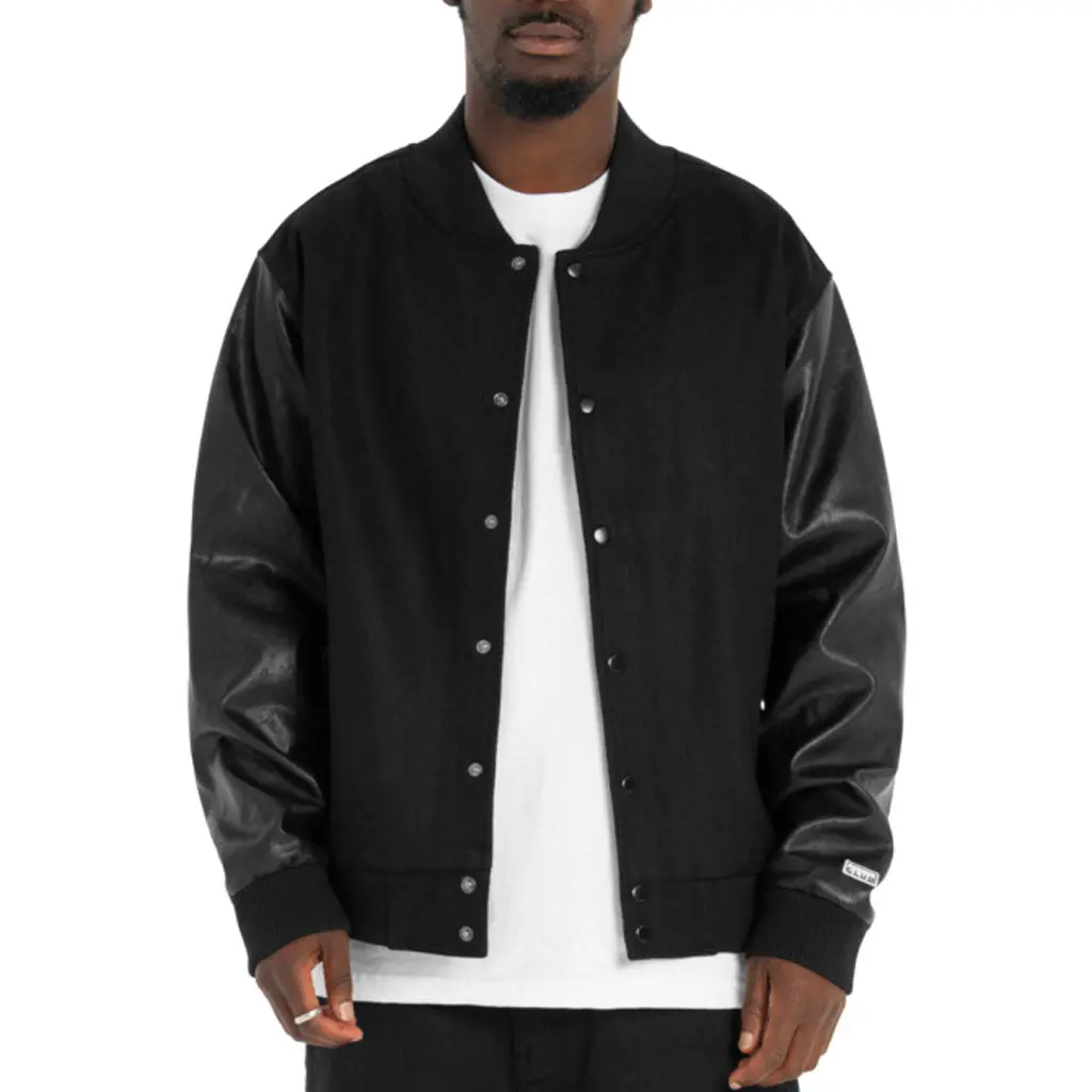 Pro Club Heavyweight Varsity Jacket - Black 1