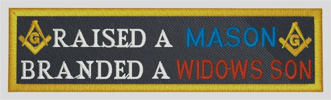 Raised A Mason Patch 1