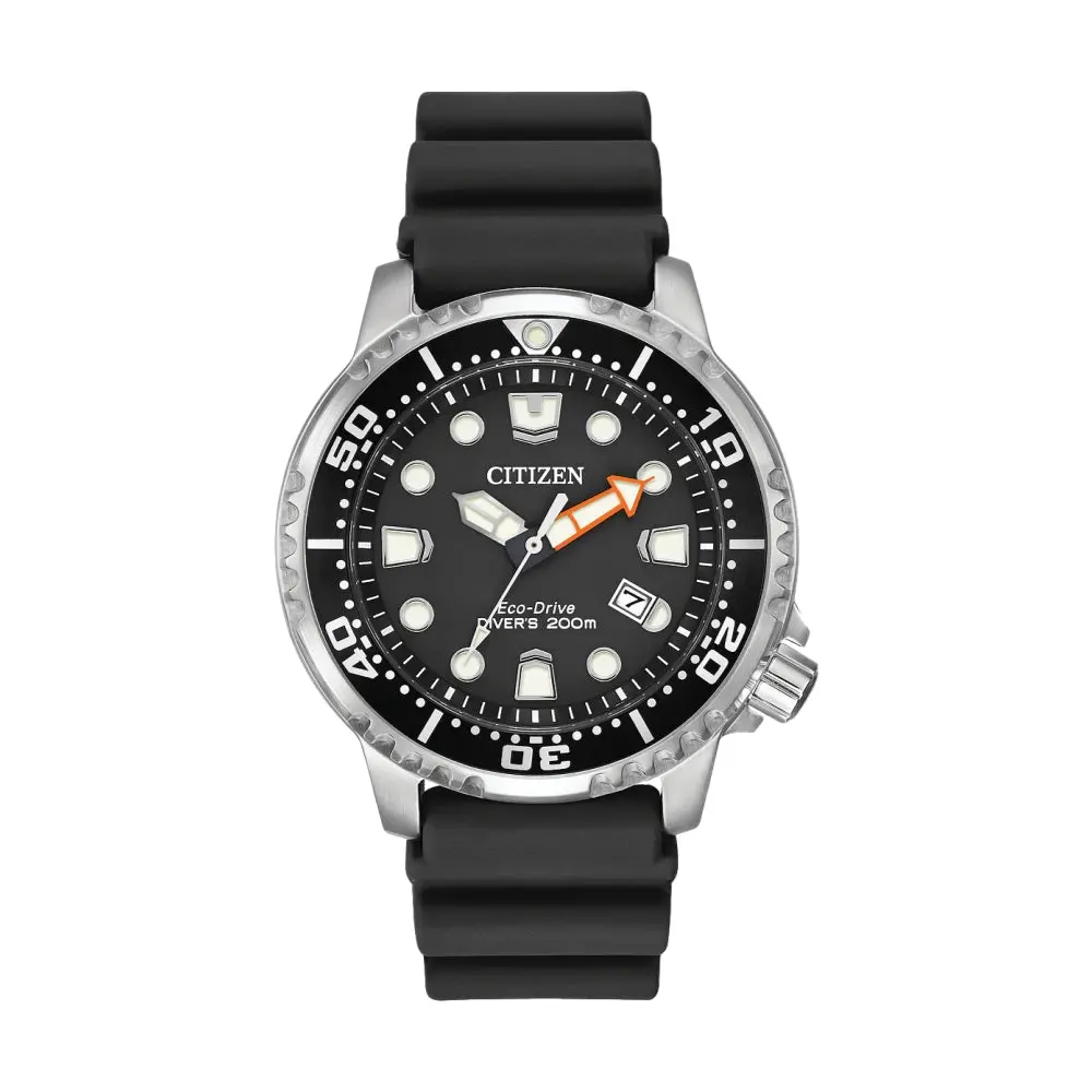 Promaster Diver 44Mm - Black On Rubber Strap 1
