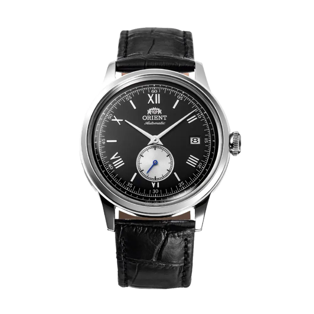 Bambino Version 2 Small Seconds 38Mm - Black On Leather Strap 1