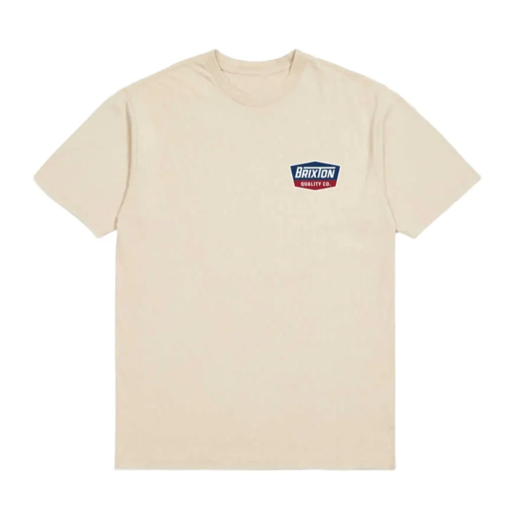 Brixton Regal S/S Tee - Cream/Navy 2