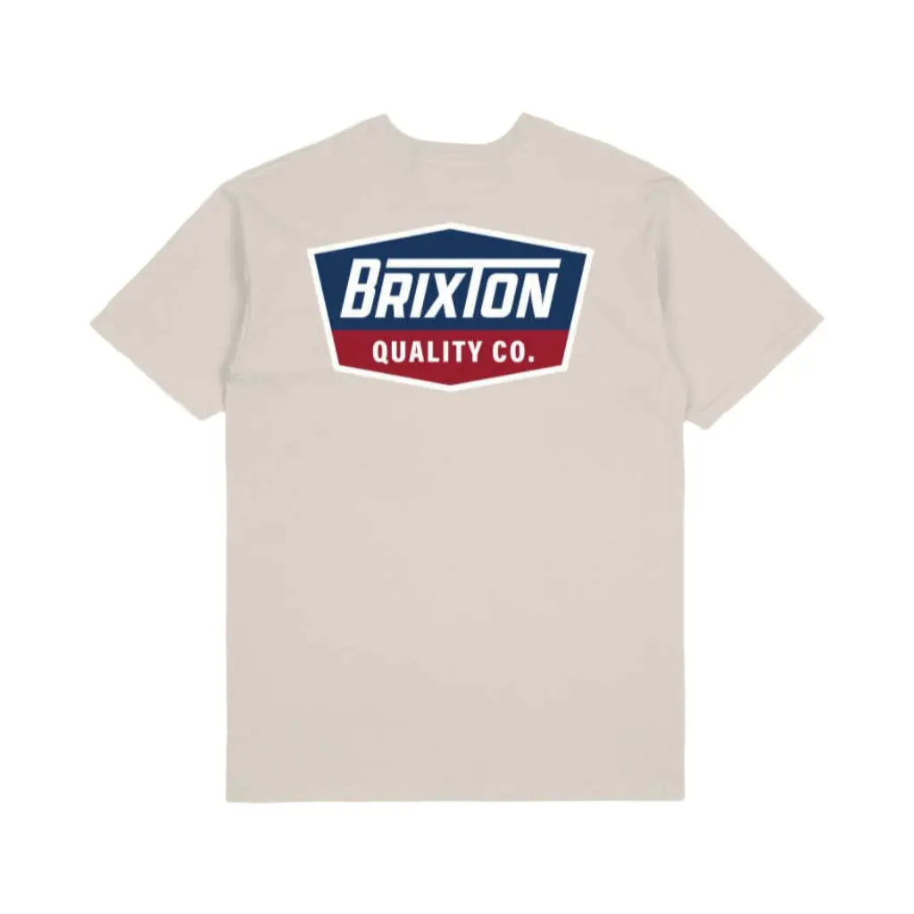 Brixton Regal S/S Tee - Cream/Navy 1