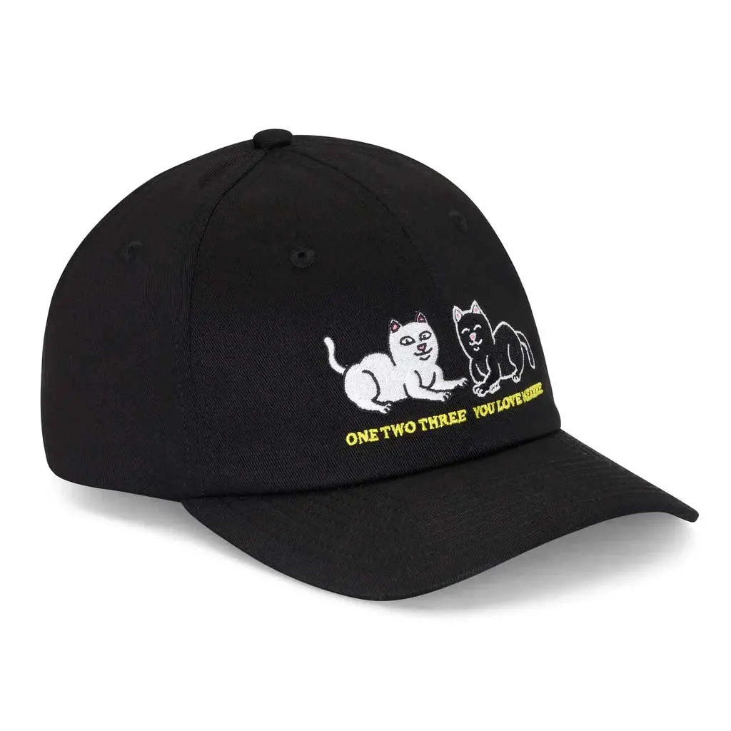 Rip N Dip You Love Me Dad Hat - Black 1