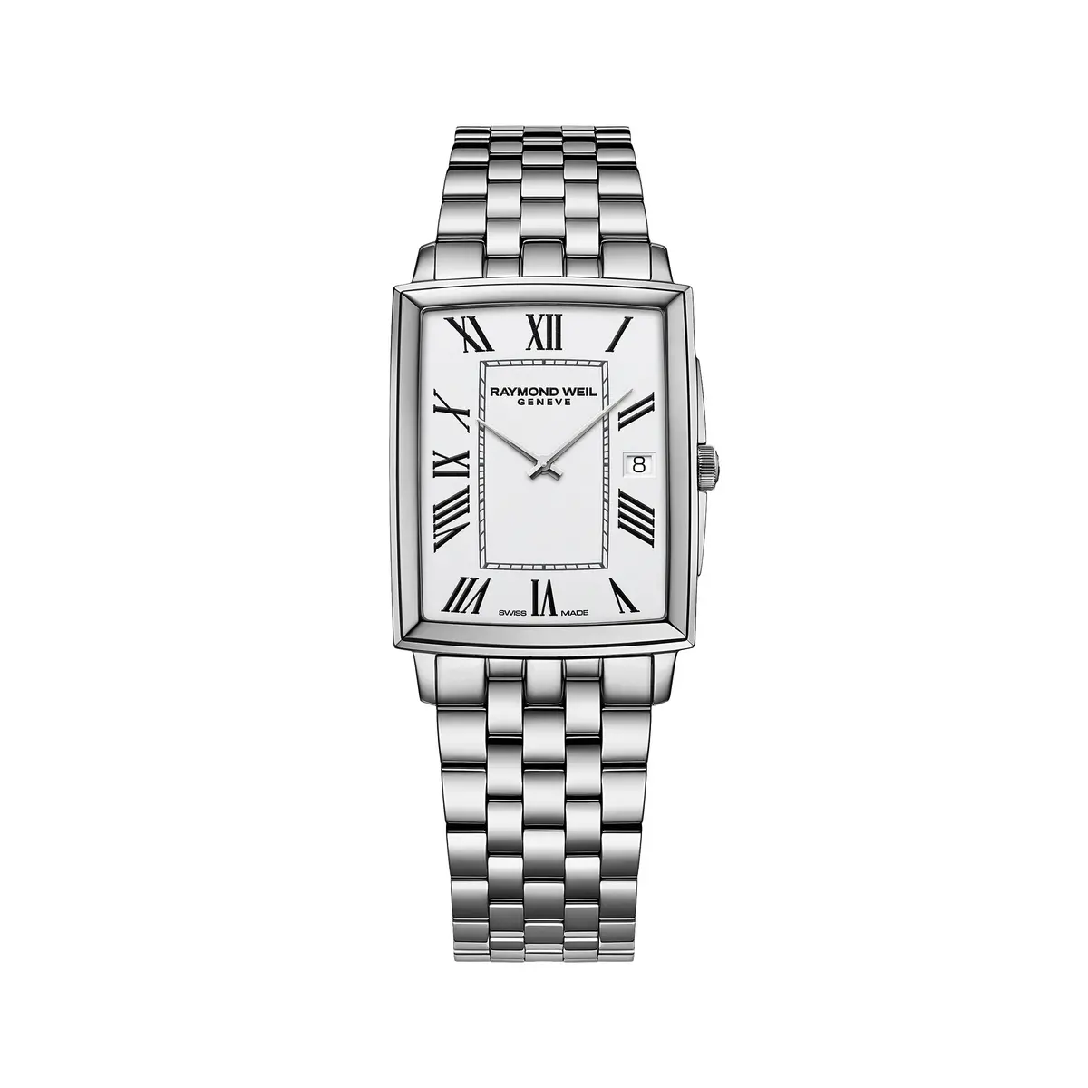 Toccata Square 37Mm - White On Bracelet 1