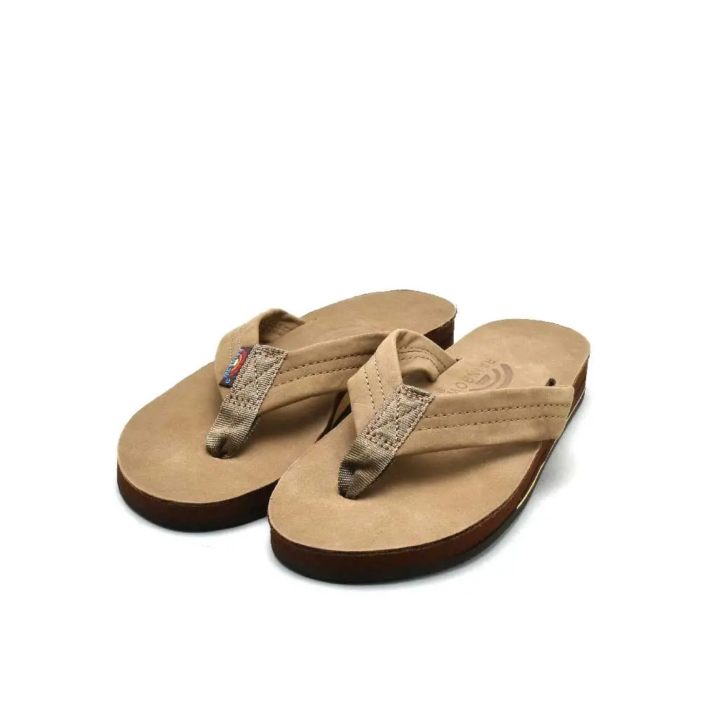 Rainbow Women's Double Layer Premier Leather 1" Strap - Expresso 1