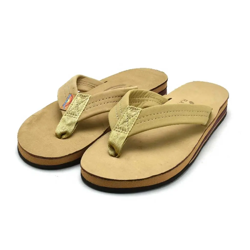 Rainbow Women's Double Layer Premier Leather 1" Strap - Sierra Brown 1