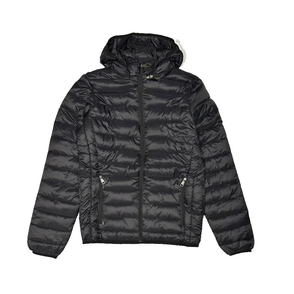 Renegade Hooded Puff Jacket - Black 1