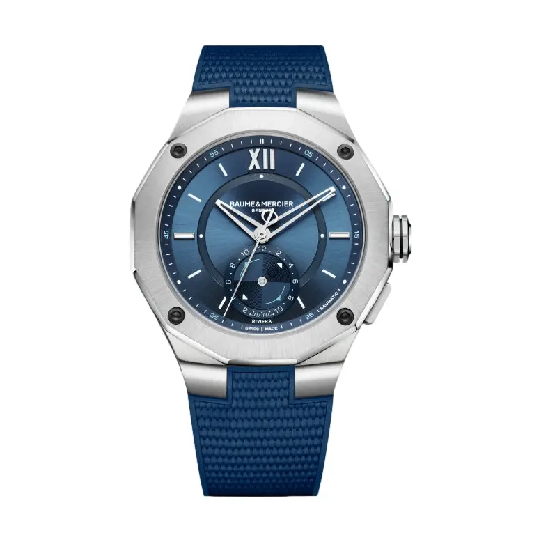 Riviera 10761 Limited Edition Baumatic Tideograph 43Mm - Blue On Rubber Strap 1