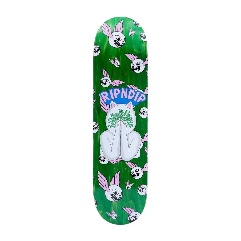 Rip N Dip Overthinking Skateboard Deck - Green 1