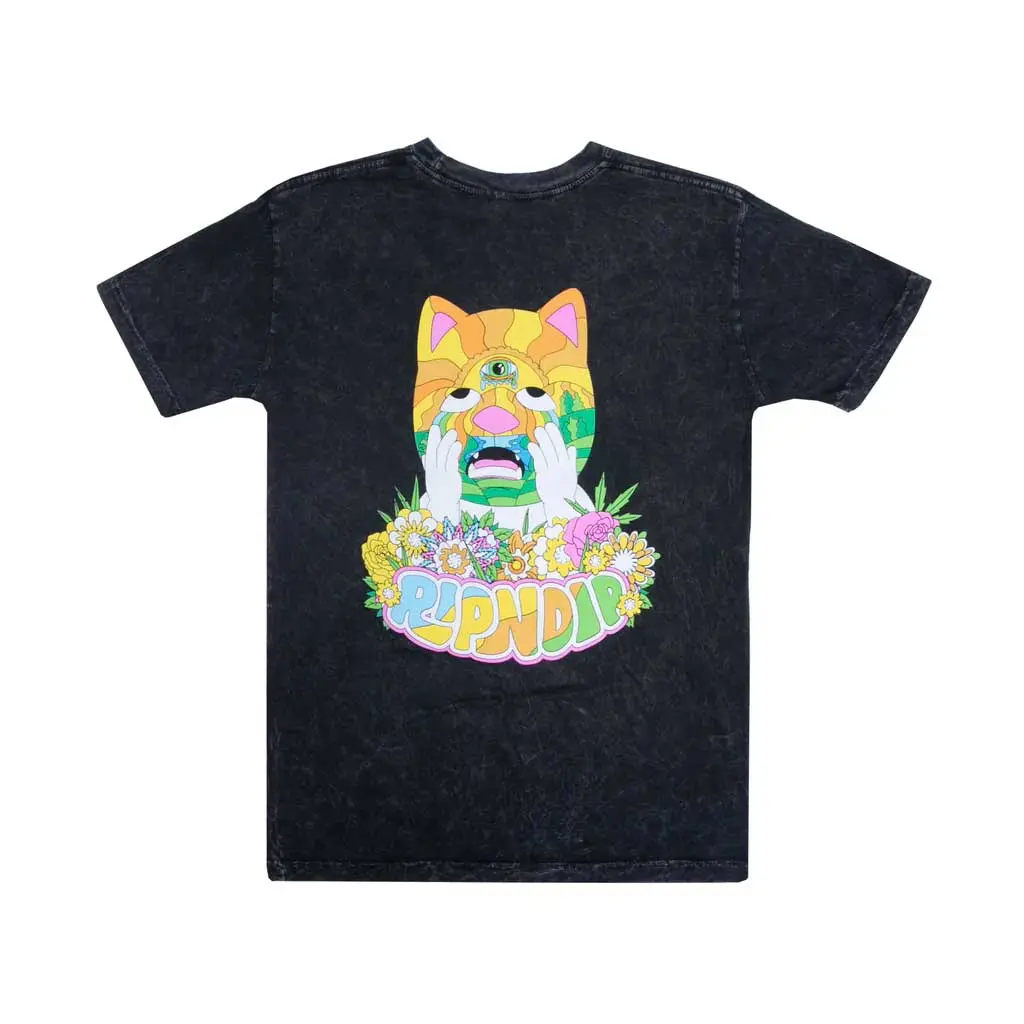 Rip N Dip Pretty Sad Tee - Black Mineral Wash 1