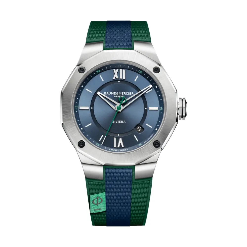 Riviera 10688 Automatic Date 42Mm - Blue On Rubber Strap 1