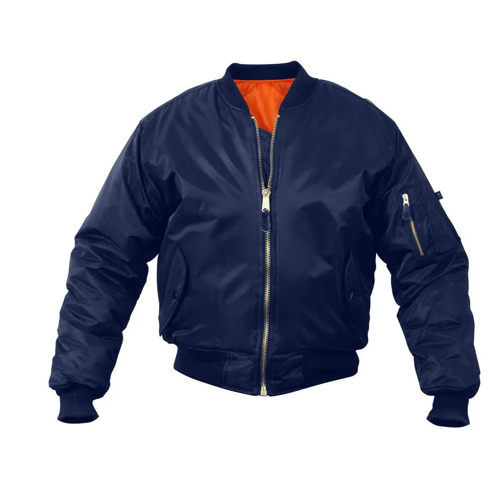 Rothco Ma-1 Flight Jacket - Navy Blue 1