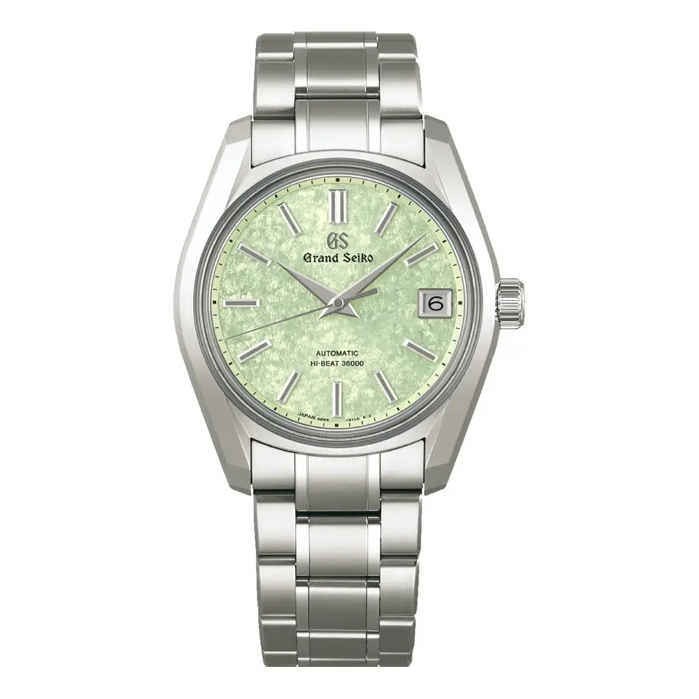 Sbgh343 Heritage Hi-Beat 36000 38Mm - Green On Bracelet 1