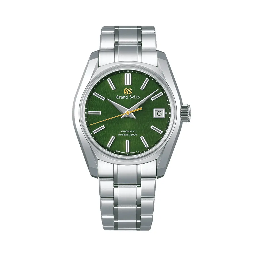 Sbgh351 "Rikka" Heritage Hi-Beat 36000 40Mm - Green On Bracelet 1