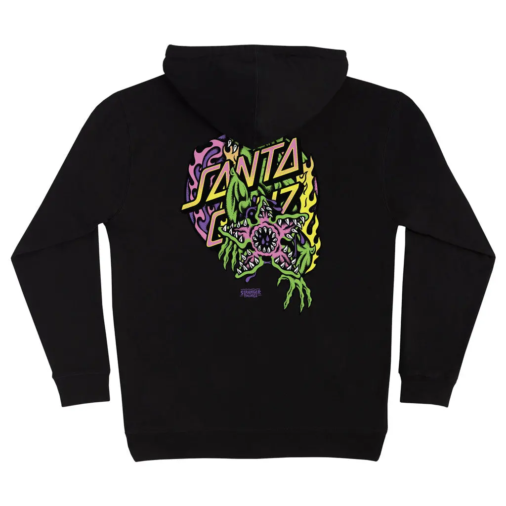 Santa Cruz X Stranger Things Demogorgon Dot P/O Hoodie - Black 1