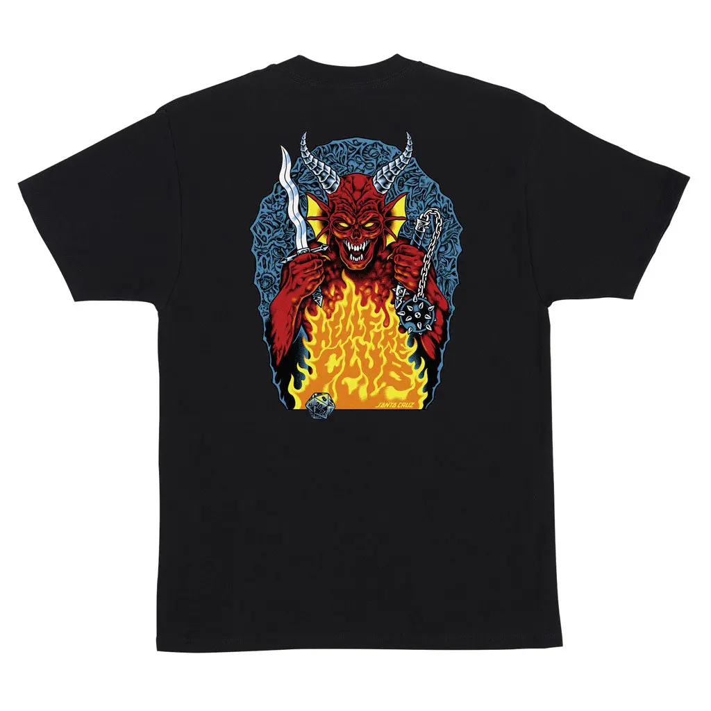 Santa Cruz X Stranger Things Hellfire Pit S/S Tee - Black 1