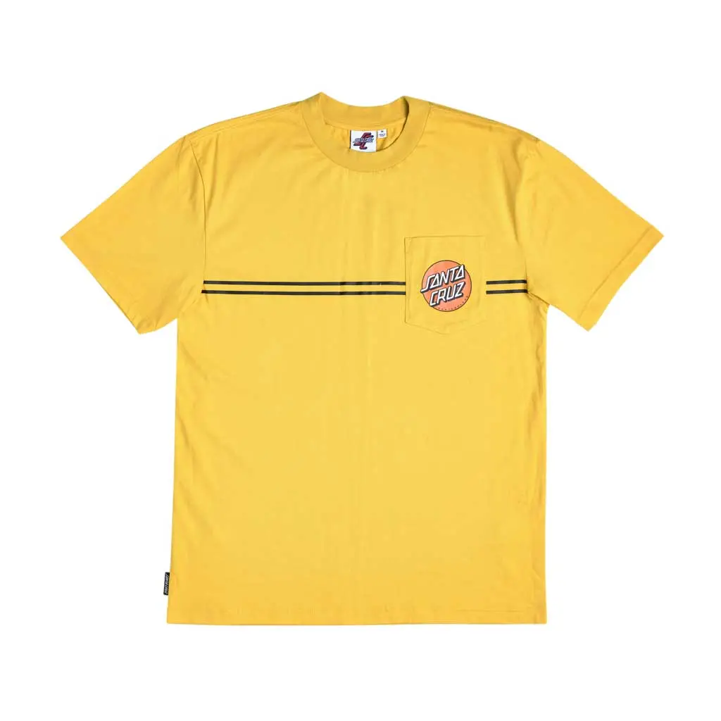 Santa Cruz S/S Pocket T-Shirt - Gold 1