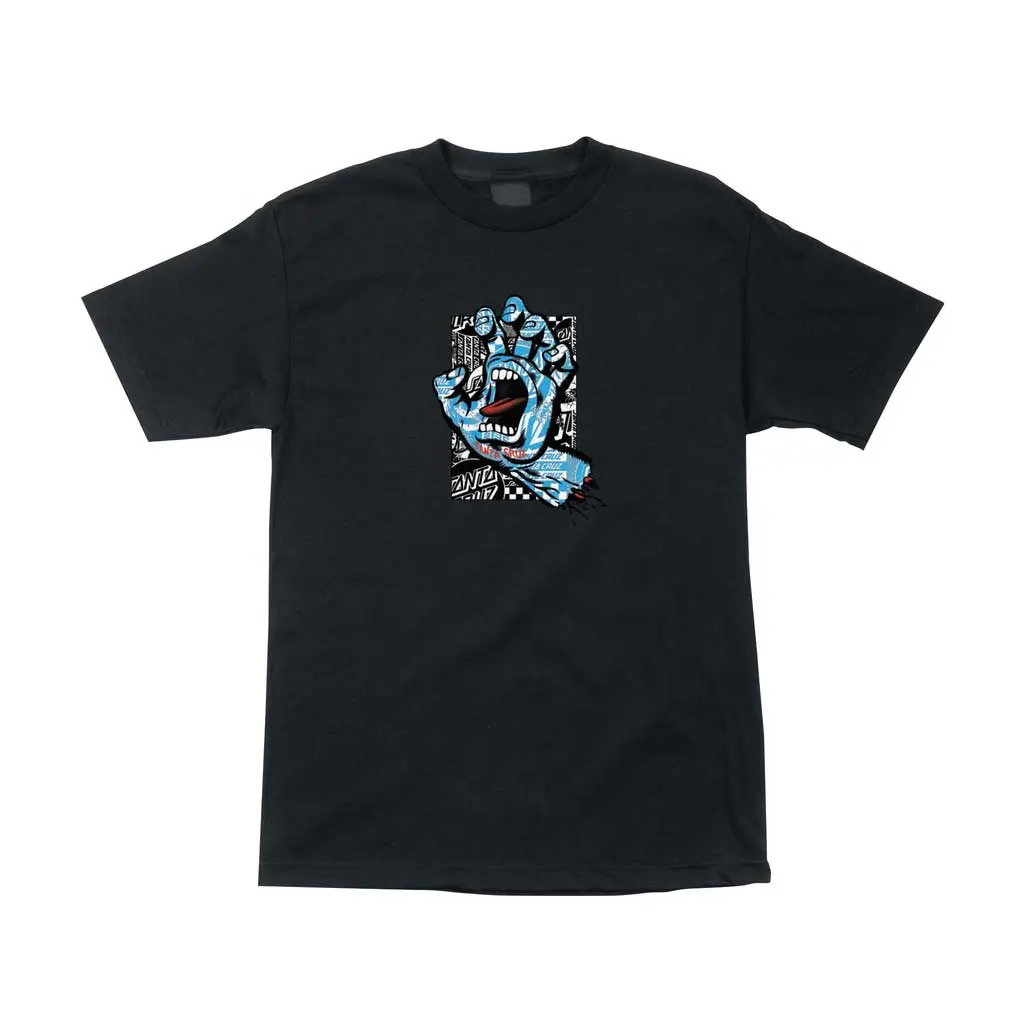 Santa Cruz Flier Hand S/S T-Shirt - Black 1
