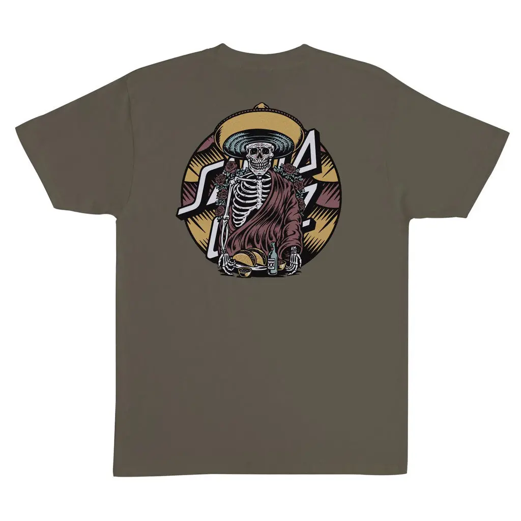 Santa Cruz Guzman Dining Dot S/S Tee - Olive 1