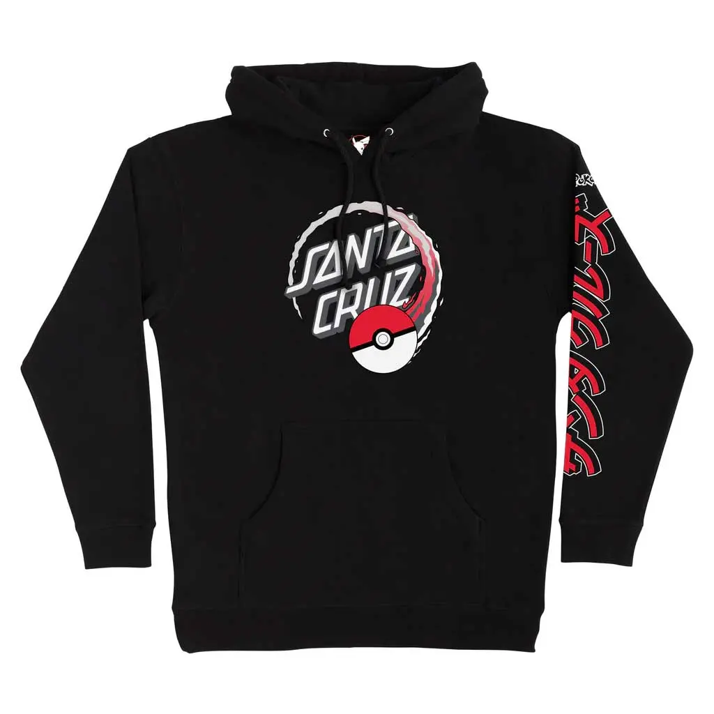 Santa Cruz X Pokemon Poke Ball Dot Po Hood - Black 1