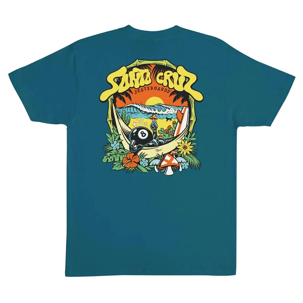 Santa Cruz Winkowski 8Baller Trip S/S Tee - Galapagos Blue 1