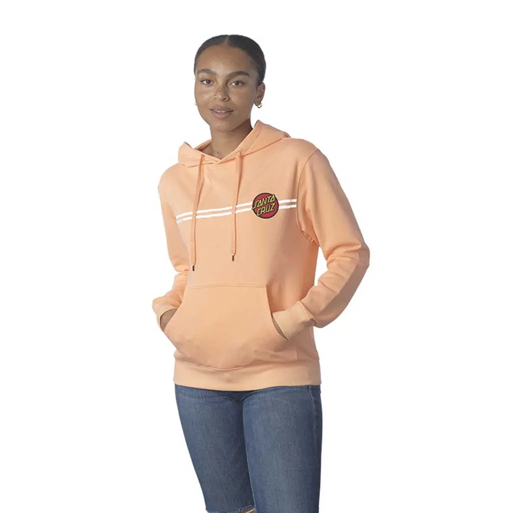 Santa Cruz Women's Other Dot Reflective P/O Hoodie - Peach 1