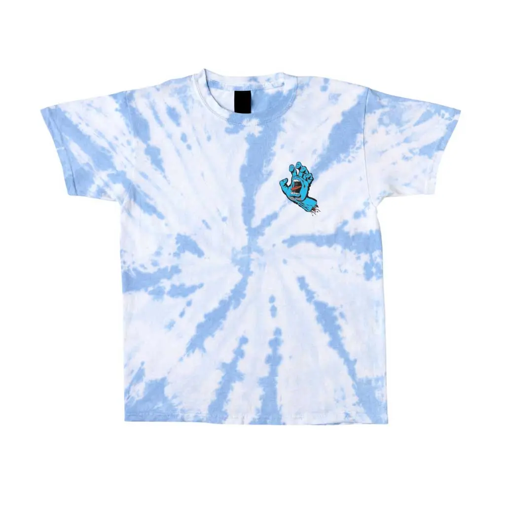 Santa Cruz Youth Screaming Hand S/S Tee - Twist Carolina Blue 1