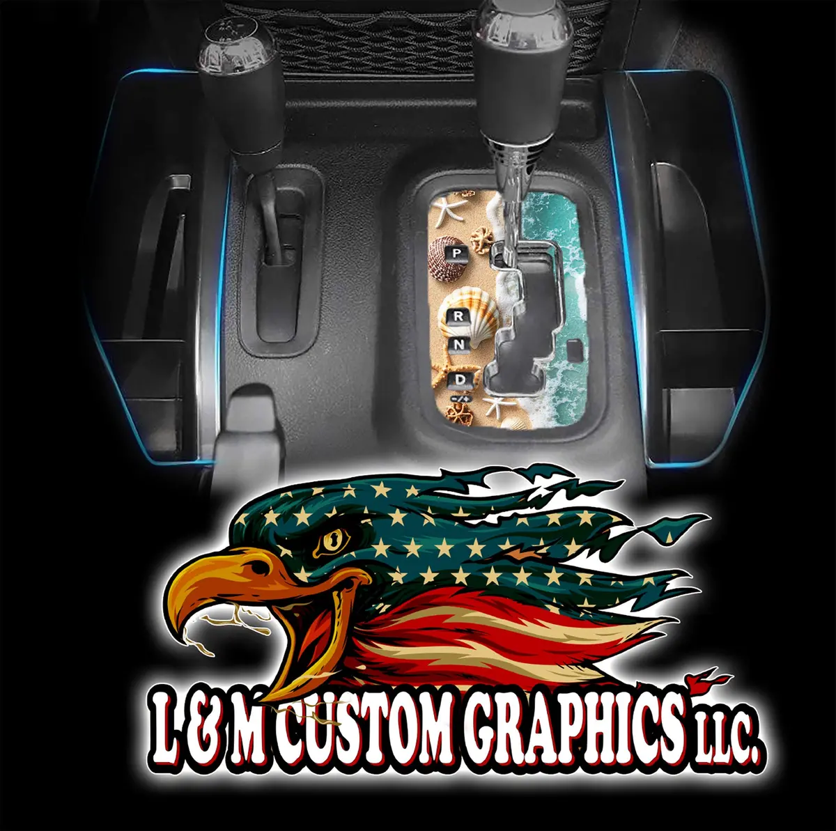 Sea Shells Jk Shifter Decal 1