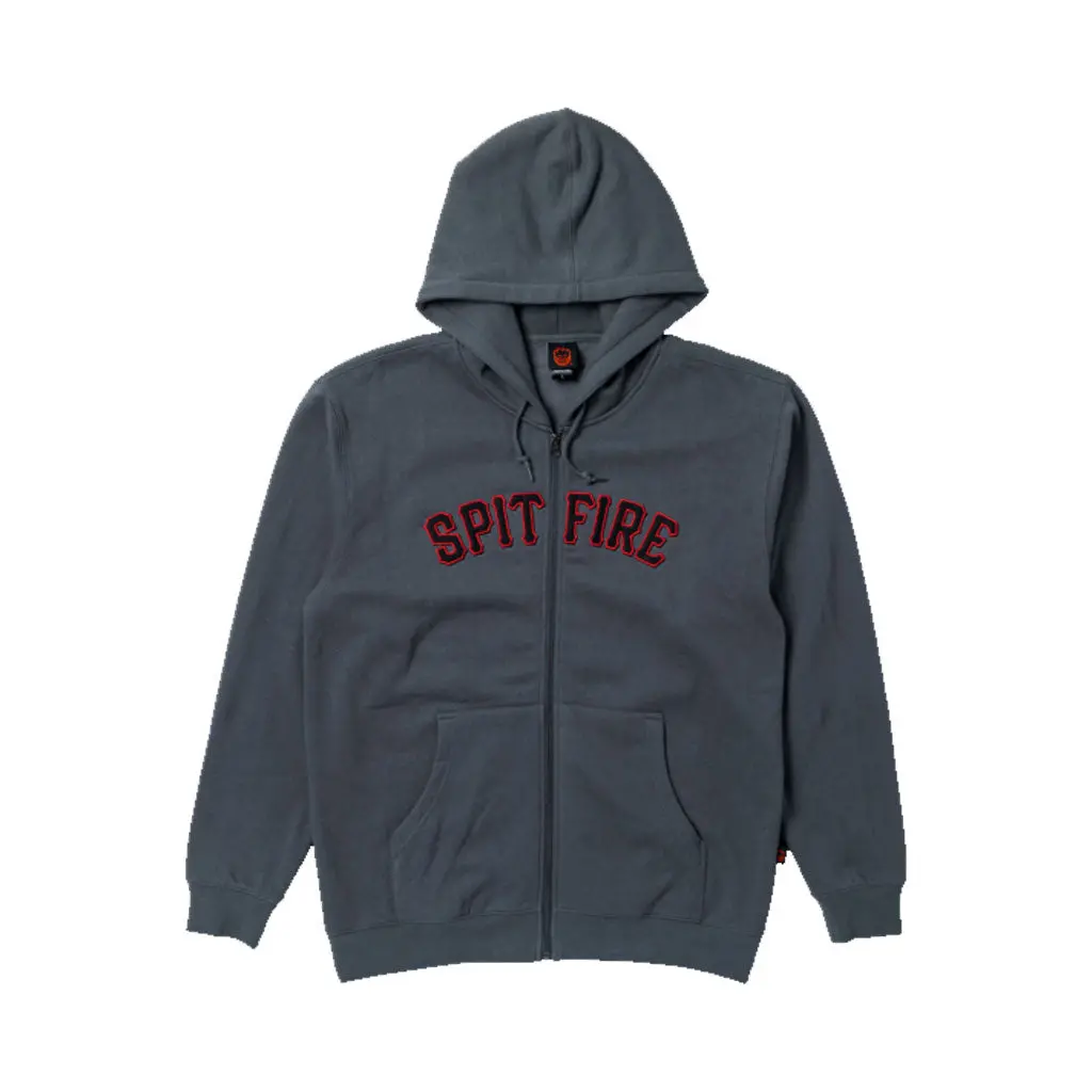 Spitfire Spitball Solid Zip Hoodie - Charcoal 1