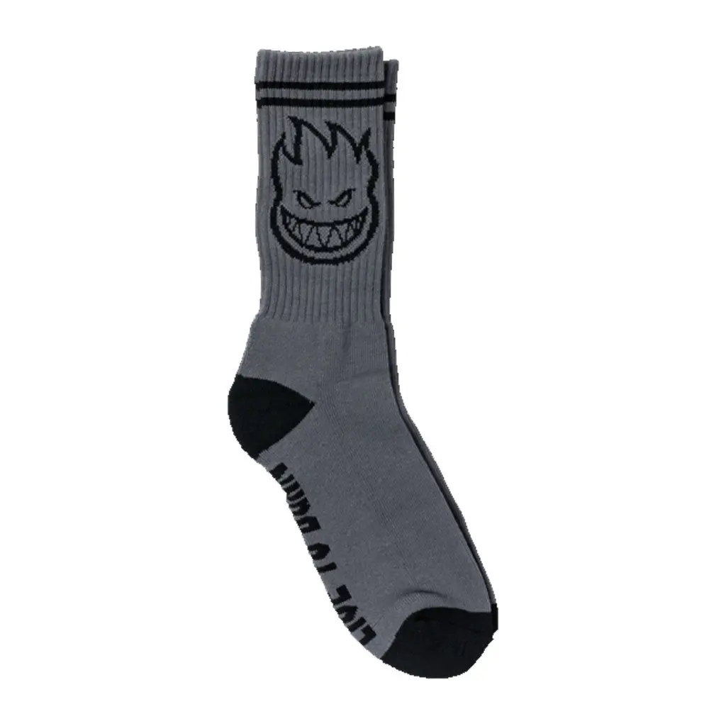 Spitfire Bighead Sock - Charcoal/Black 1