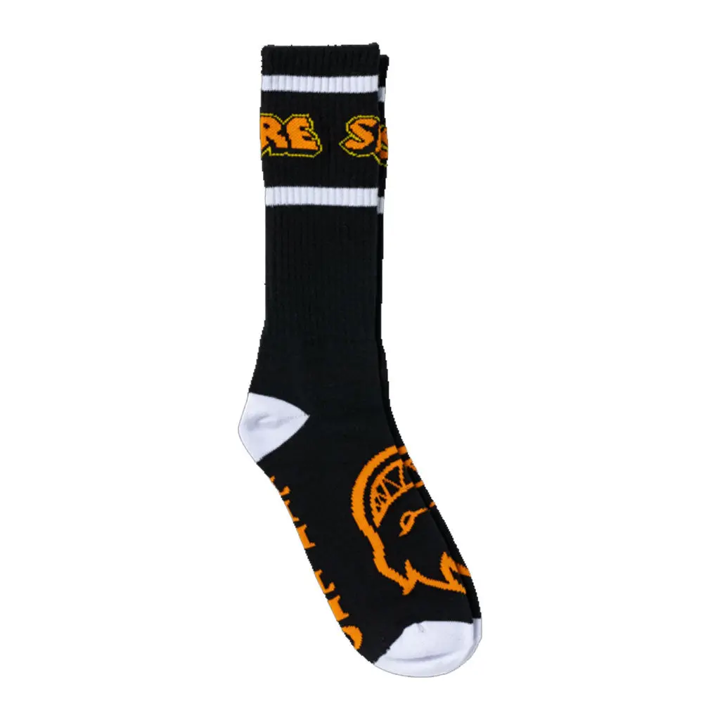 Spitfire Hellfire Script Sock - Black 1