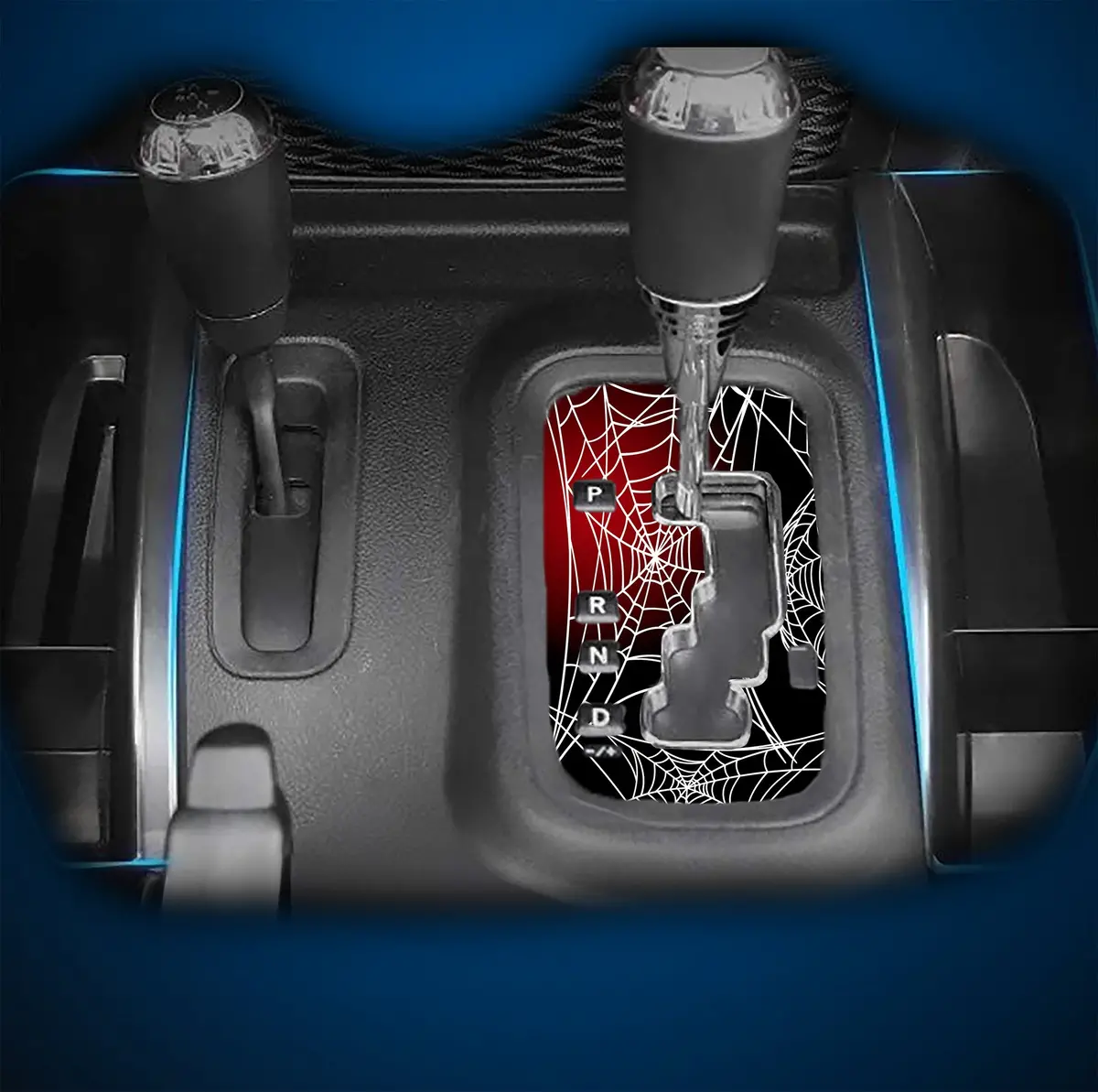 Spider Web Jk Shifter Decal 1