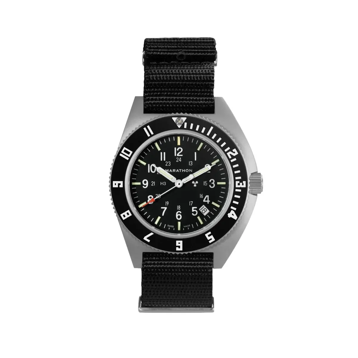 Pilot's Navigator With Date & Tritium 41Mm - Black On Nylon Strap 1