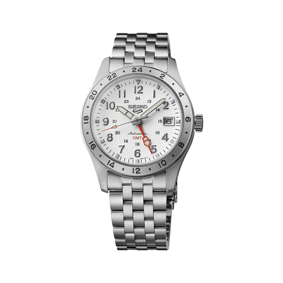 Ssk059 5 Sports Field Gmt 39.4Mm - White On Bracelet 1