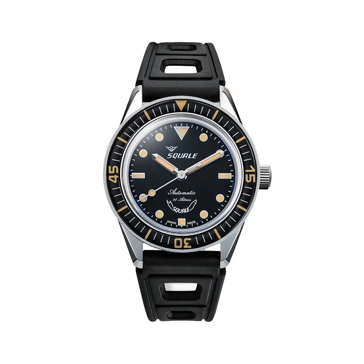 Sub-37 Legend 37Mm - Black On Rubber Strap 1