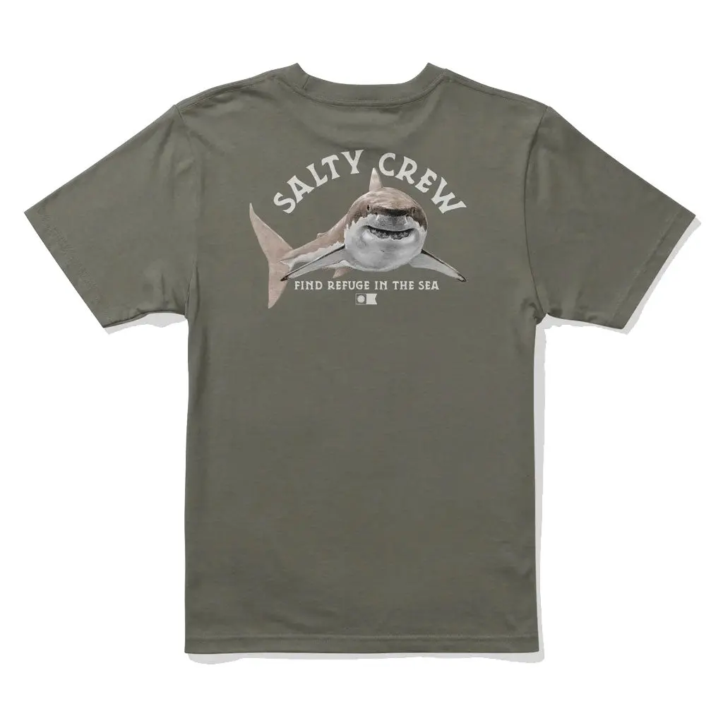 Salty Crew Youth Lurking S/S Tee - Dusty Olive 1